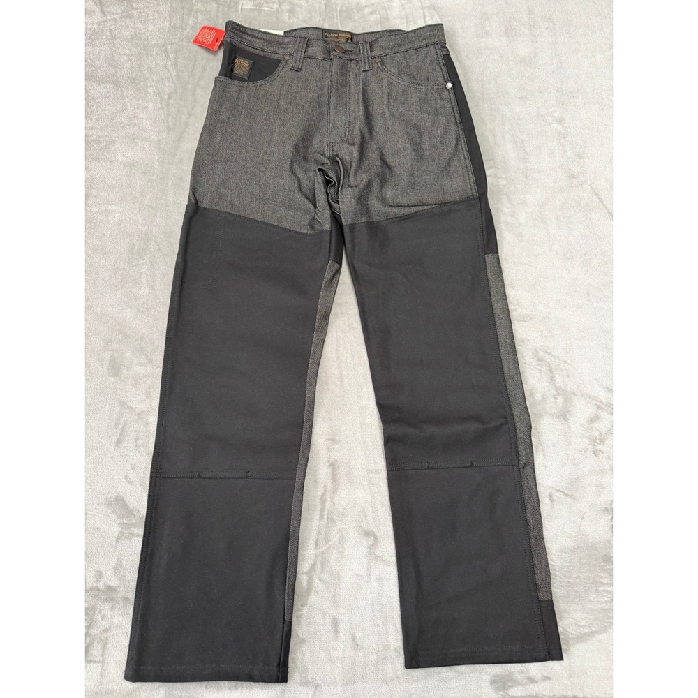Filson x Wrangler Adventure Jeans Mens 31x32 Black Indigo Denim Relaxed New NWT